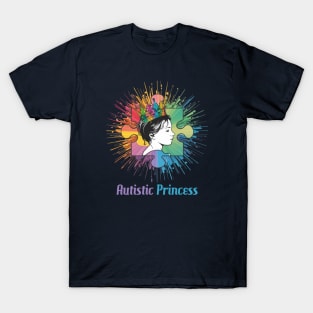 Autism Awareness for Autistic Princess - Dark Version T-Shirt